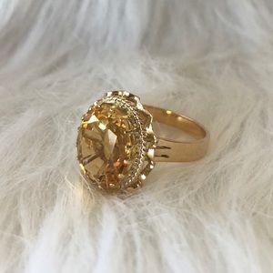 18k Gold ring with Citrine